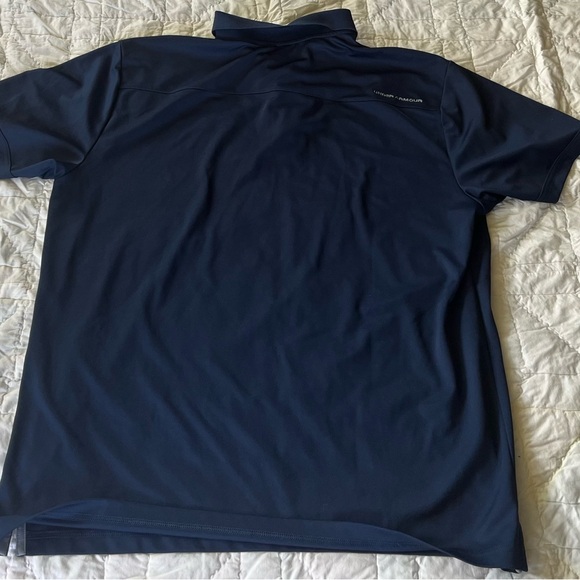 Under Armour Heat Gear Polo Shirt Mens 2XL Blue - Picture 4 of 4